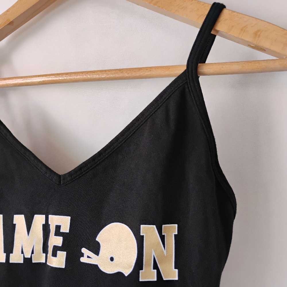 Women's Size M PINK Victoria's Secret Black "Game On" Football Sports Bodysuit - Picture 4 of 15